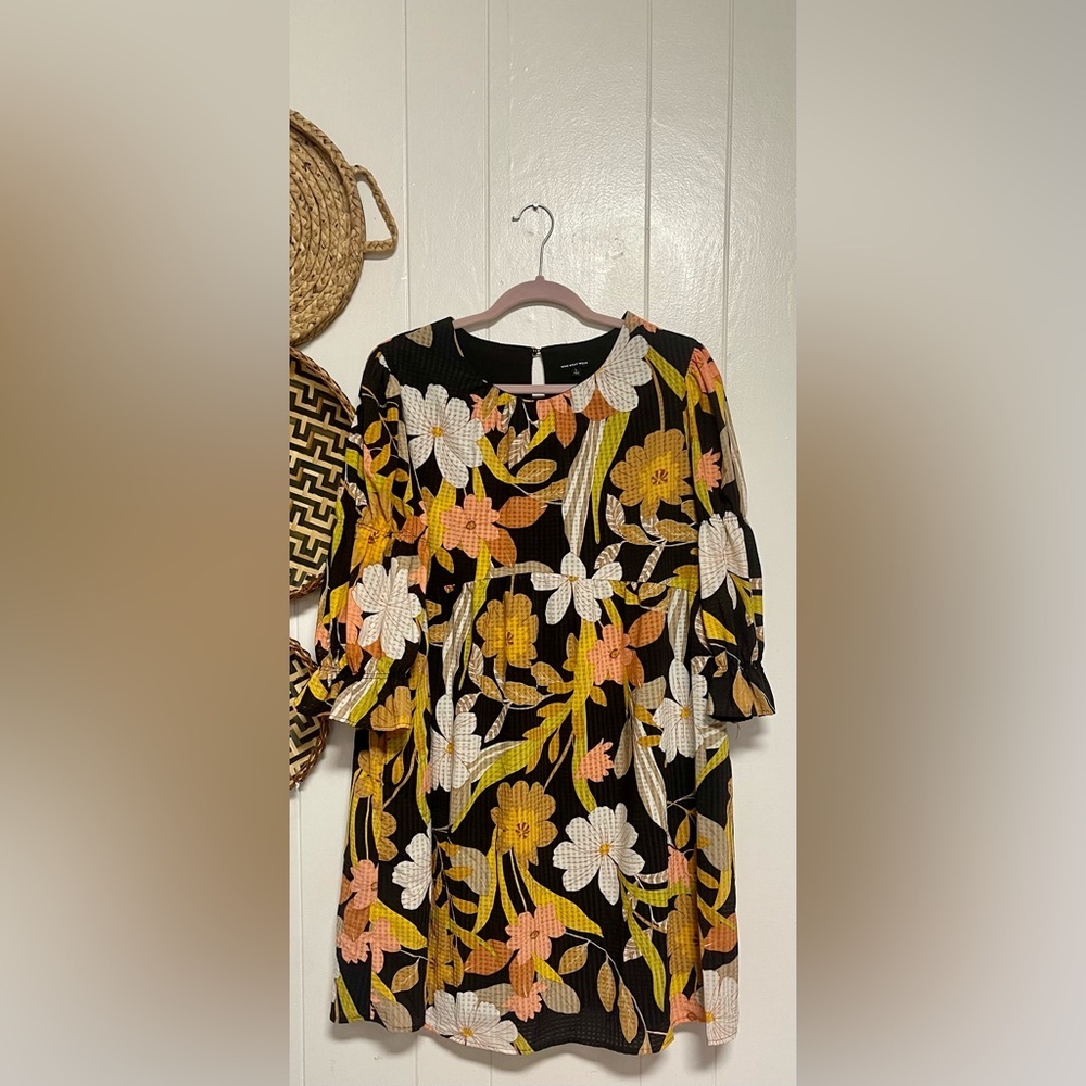 Retro Floral Who What Wear Dress Size Large